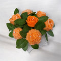 Bouquet de flores de cera.