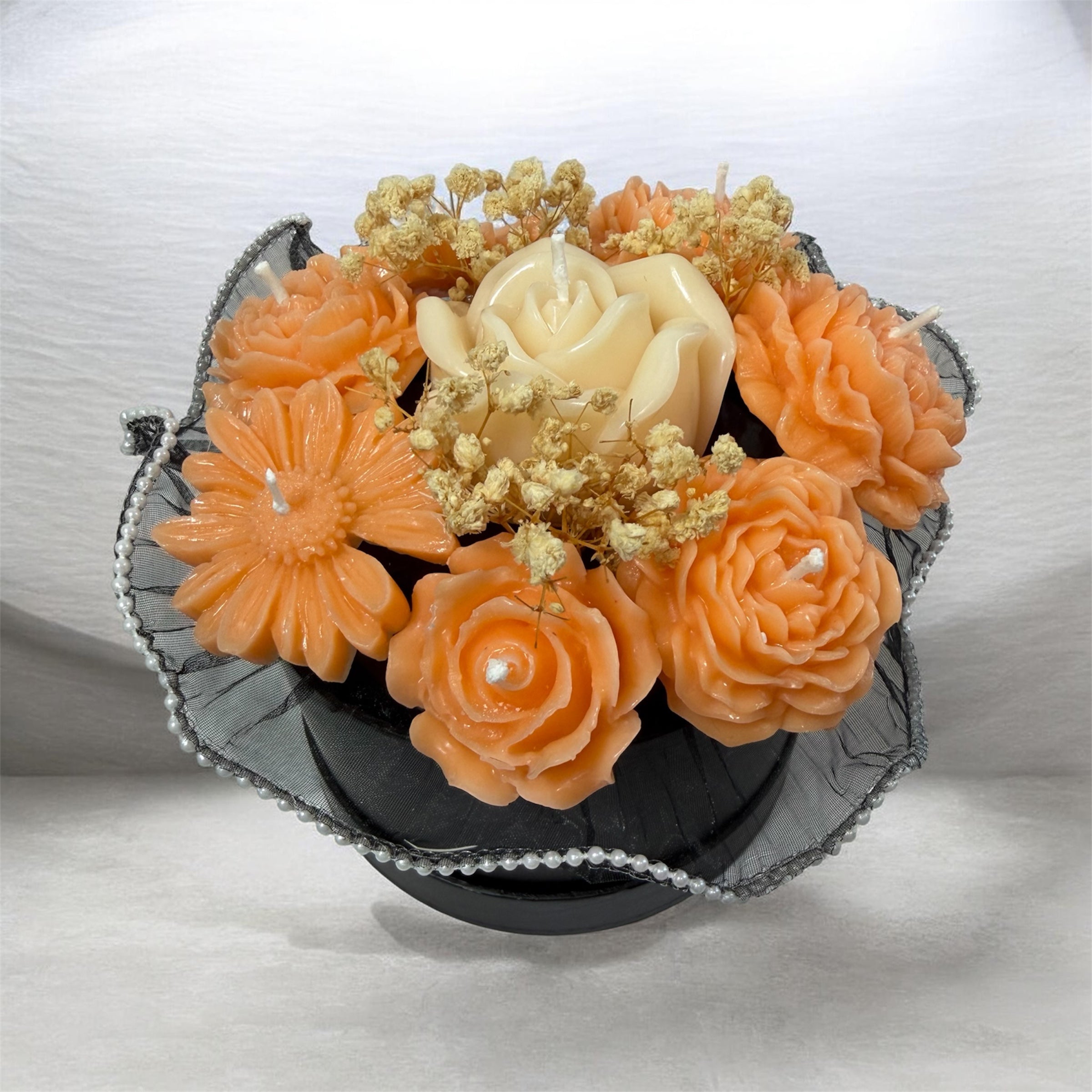 Bouquet de flores de cera