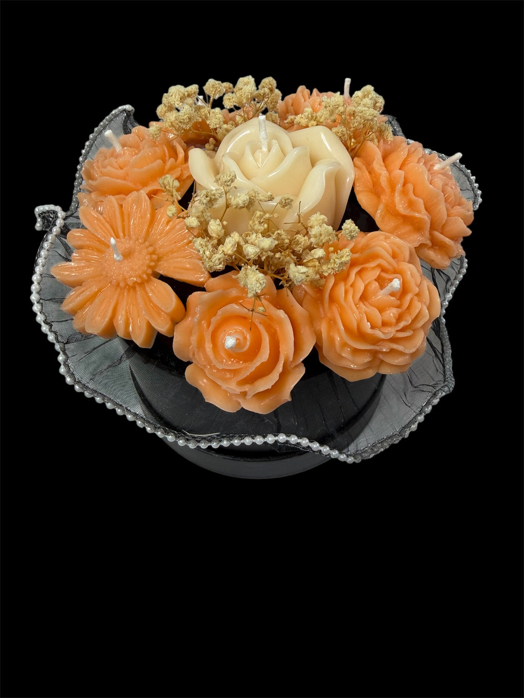 Bouquet de flores de cera