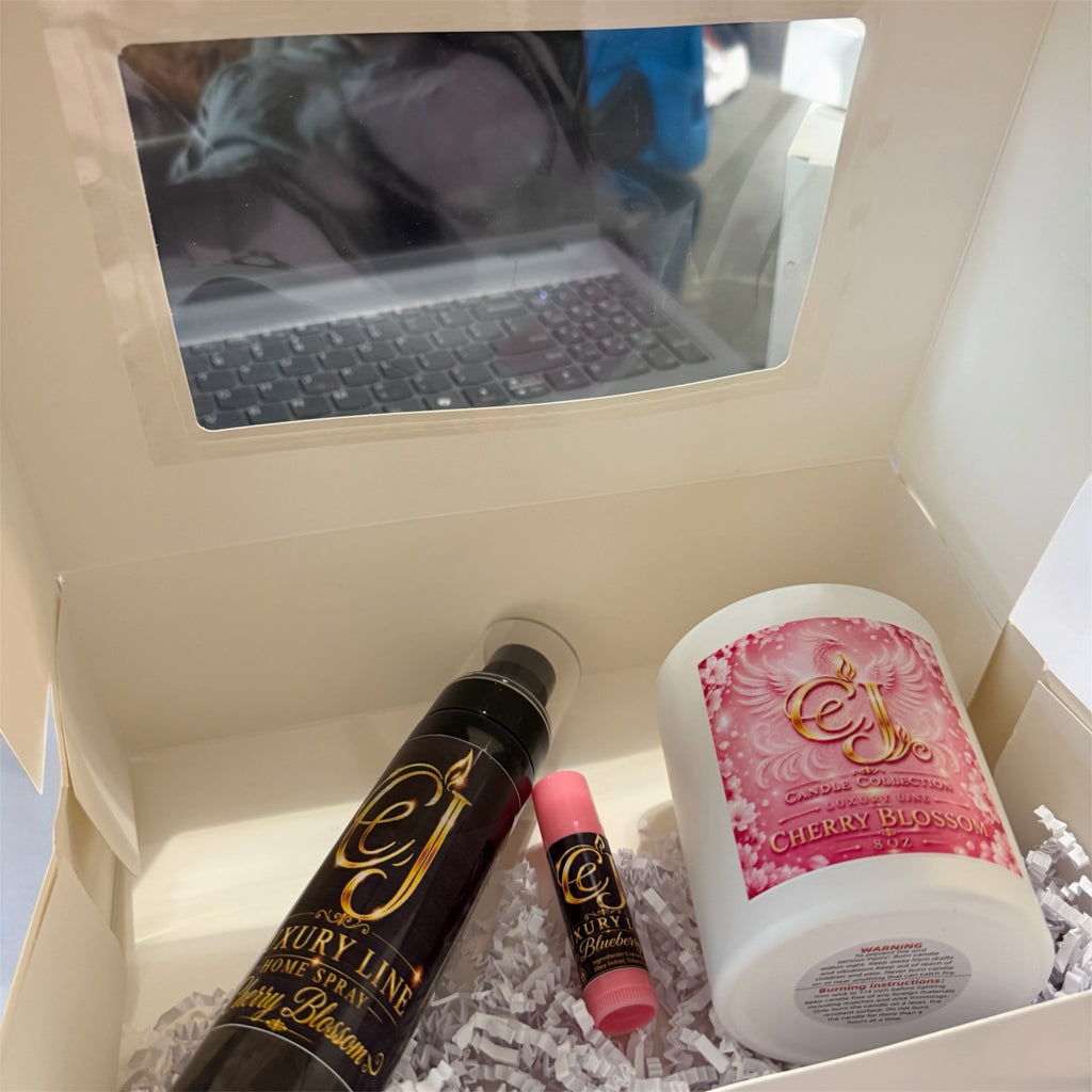 Set Home Spray, Vela aromática y lip balm